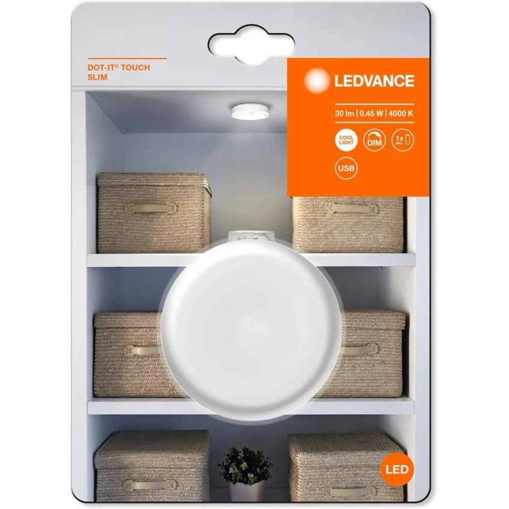 Нічник LEDVANCE DOT-IT TOUCH білий, 4058075399709 UA