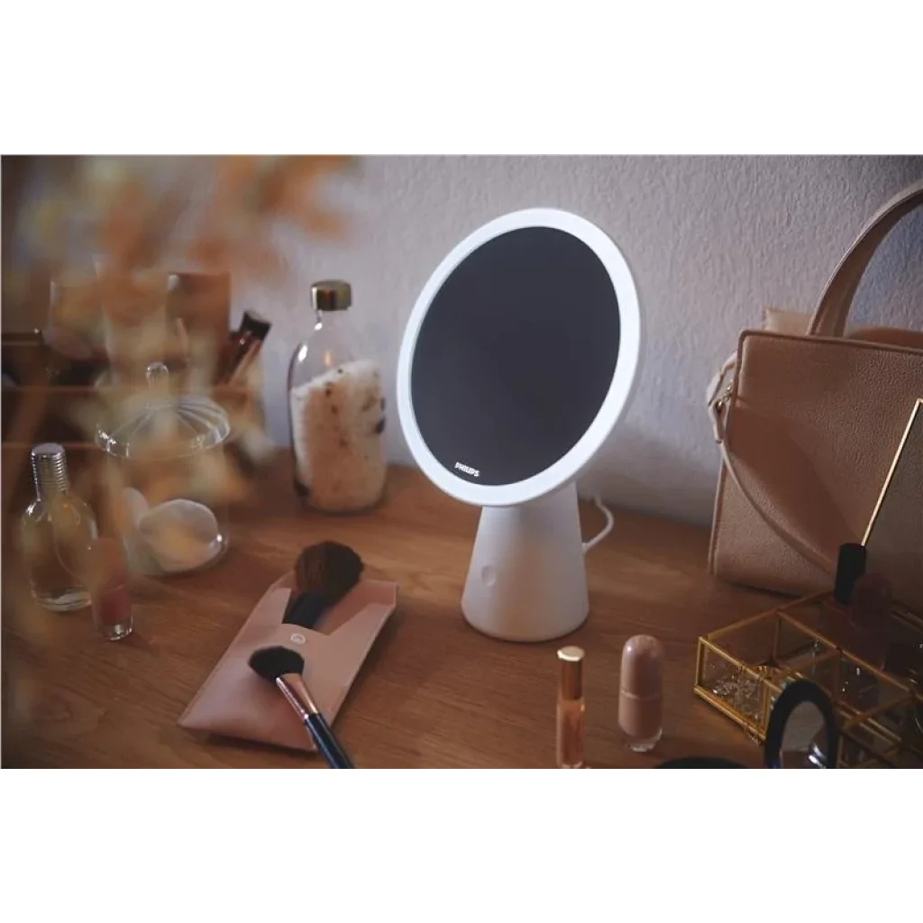 Світильник дзеркало косметичне з акумулятором Philips Mirror 4.5Вт 5000/4000/3000K 3000мА•год димується USB-A > USB-C білий, 929003195007 UA