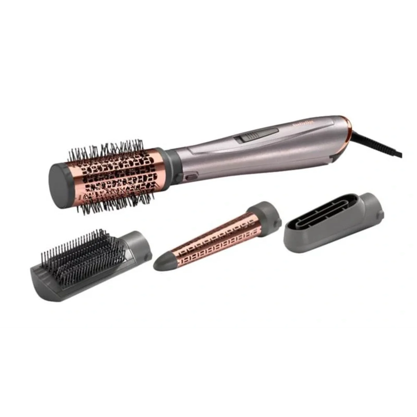 Фен-щітка Babyliss AS136E 1000 Вт 4 насадки сірий UA