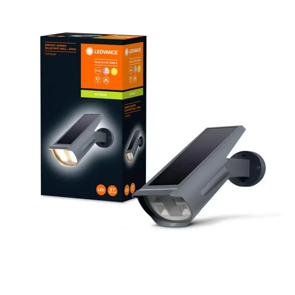 Світильник автономний LEDVANCE ENDURA GARDEN SOLAR SPOT RGBW 0.5Вт 3000К 55Лм IP44 чорний (4058075564169) UA