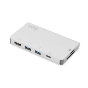 Хаб DIGITUS USB-C > HDMI/2xUSB-A/USB-C/SD/MicroSD (DA-70867) UA