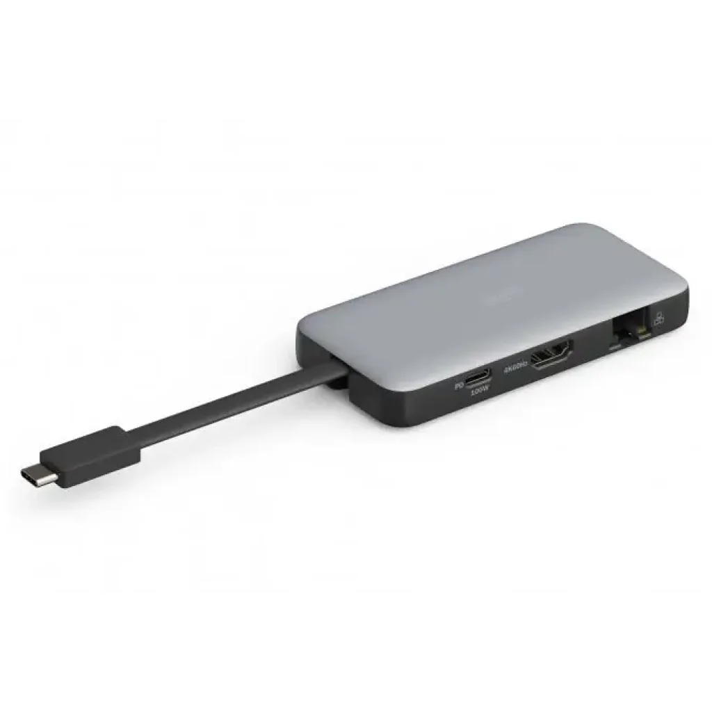 Док-станція DIGITUS USB-C > HDMI/2xUSB-A/USB-C/SD/MicroSD/RJ54, Travel (DA-70916) UA