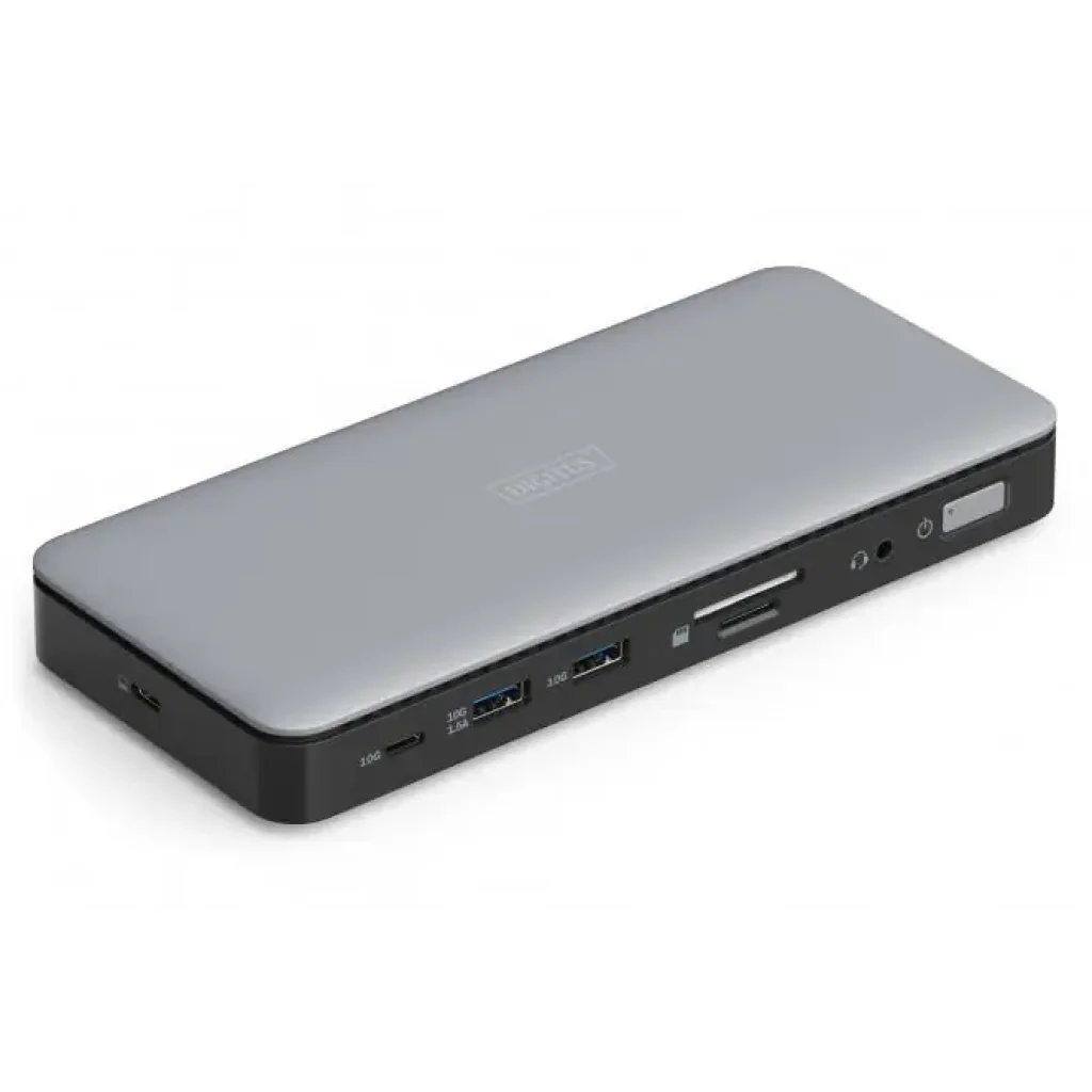 Док-станція DIGITUS USB-C > 2xHDMI/DP/2xUSB-A/USB-C/SD/MicroSD/RJ54/DC/Audio (DA-70917) UA