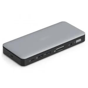 Док-станція DIGITUS USB-C > 2xHDMI/DP/2xUSB-A/USB-C/SD/MicroSD/RJ54/DC/Audio (DA-70917) UA