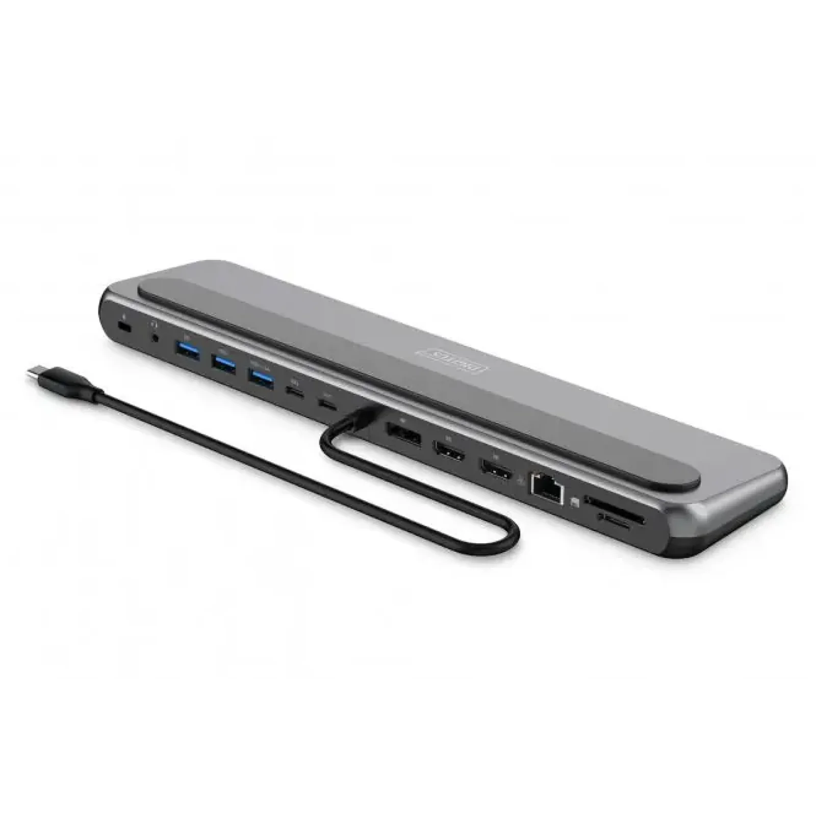 Док-станція DIGITUS USB-C > 2xHDMI/1xDP/3xUSB-A/USB-C/RJ54/PD/Audio (DA-70919) UA