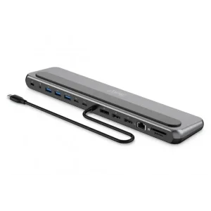 Док-станція DIGITUS USB-C > 2xHDMI/1xDP/3xUSB-A/USB-C/RJ54/PD/Audio (DA-70919) UA