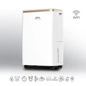 Осушувач повітря Cooper&Hunter CH-D005WD8-12LDWF, 10л.на добу, 28м.кв, 110м3/год, 145Вт, дисплей ,ел. кер-ня, WI-FI, таймер, іонізатор, авто вимк., білий UA