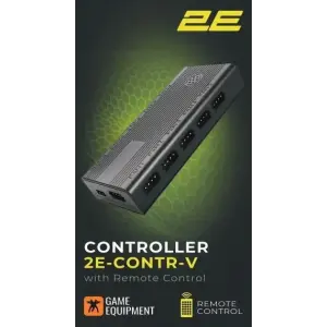 Контролер 2E GAMING CONTR-V ARGB 10 fans 4pin, SATA +5V 3pin, пульт (2E-CONTR-V) UA