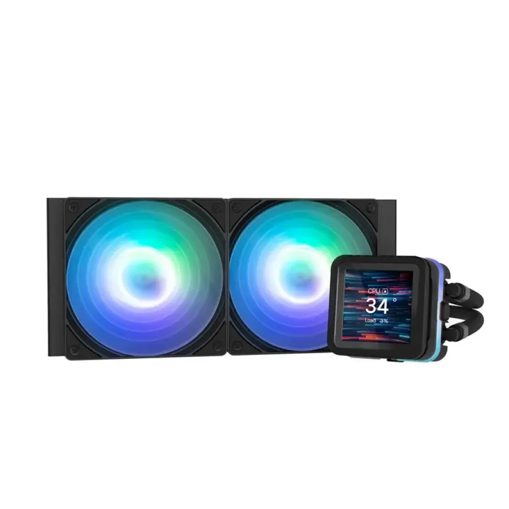 Система рідинного оxолодження Zalman Alpha 2DS A24 ARGB, LGA1851, 1700, 1200, 115x, AM5, AM4, TDP 320W, чорний (ALPHA2DSA24BLACK) UA