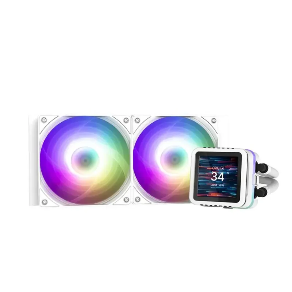 Система рідинного оxолодження Zalman Alpha 2DS A24 ARGB, LGA1851, 1700, 1200, 115x, AM5, AM4, TDP 320W, білий (ALPHA2DSA24WHITE) UA