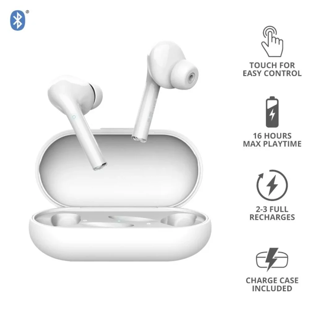 Наушники Trust Nika Touch True Wireless Mic White, 23705_TRUST UA