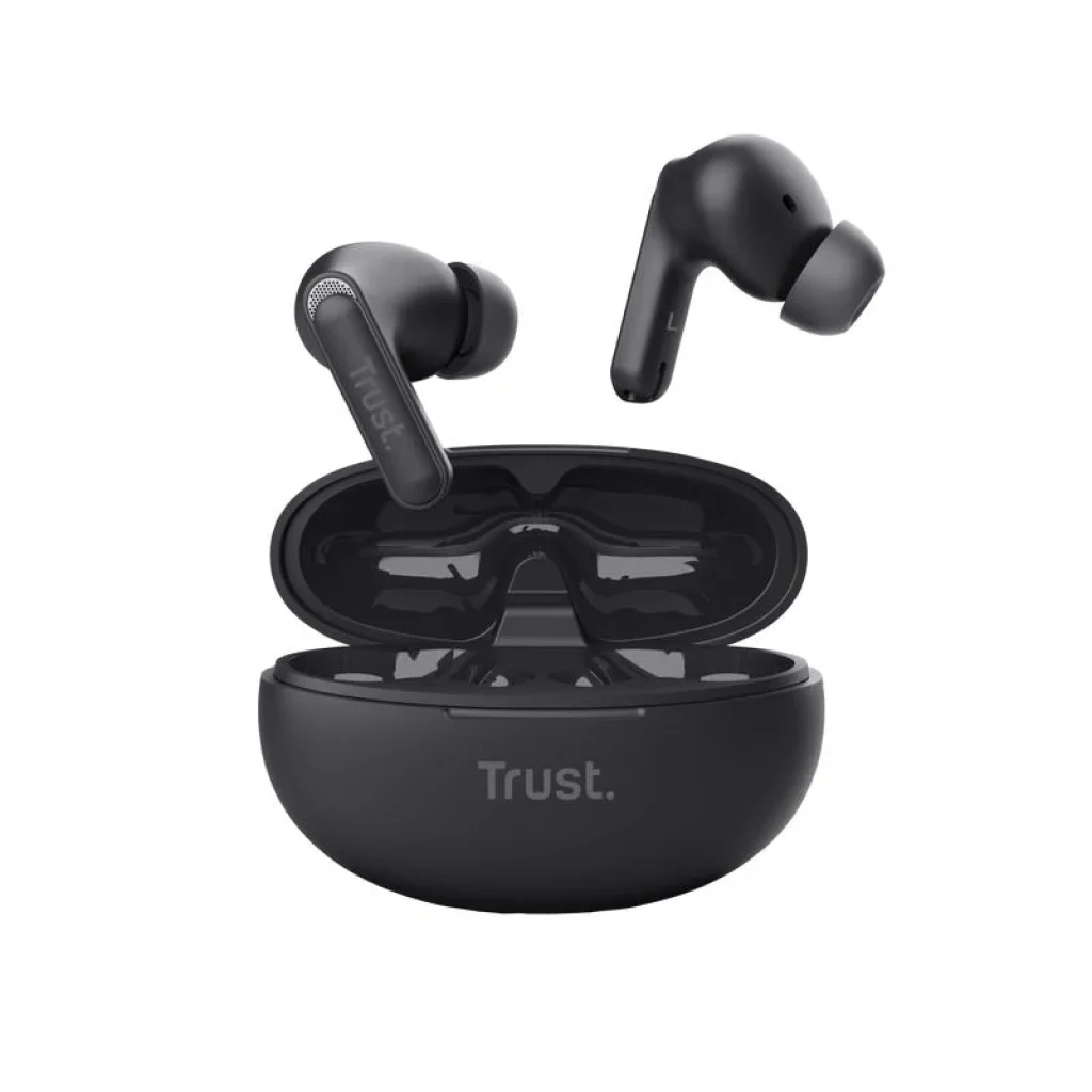 Навушники TWS Trust Yavi Earbuds BT 5.3, ENC, SBC, Mic, Чорний, 25296_TRUST