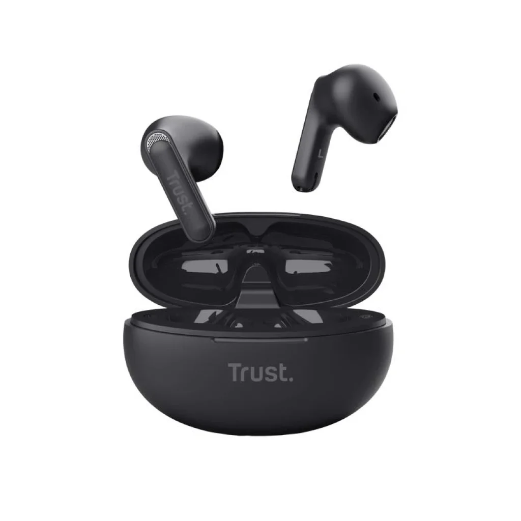 Навушники TWS Trust Yavi Earphones BT 5.3, ENC, SBC, Mic, Чорний, 25298_TRUST