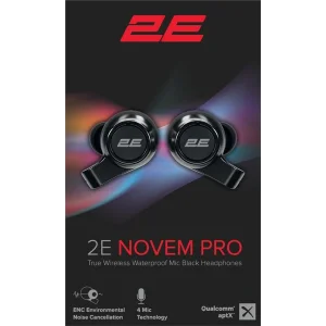 Навушники 2E Novem Pro True Wireless Waterproof Mic Black, 2E-EBTWNPBK UA