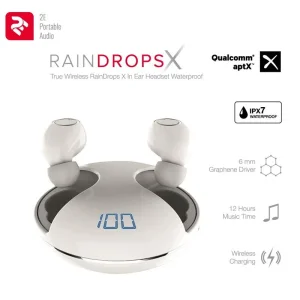 Наушники 2E RainDrops Х True Wireless Waterproof Mic White, 2E-EBTWRDXWH UA