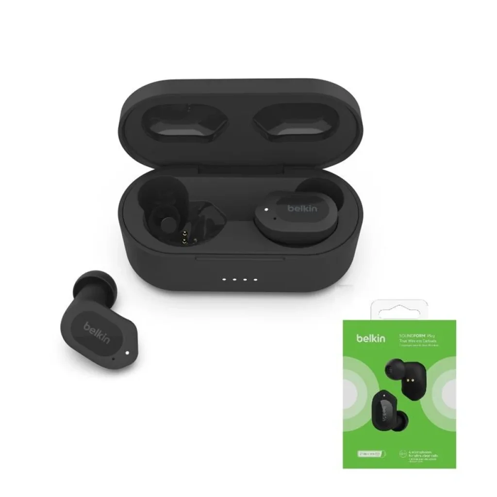 Навушники Belkin Soundform Play True Wireless, чорний, AUC005BTBK UA