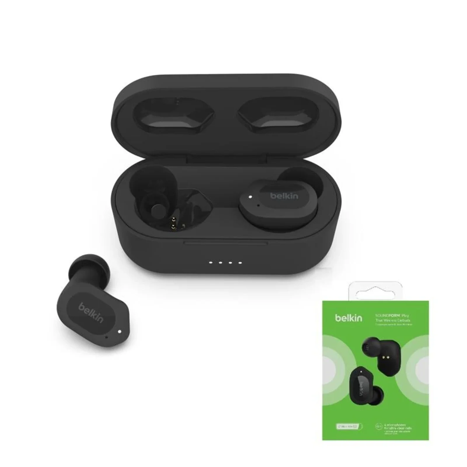 Наушники Belkin Soundform Play True Wireless, черный, AUC005BTBK UA
