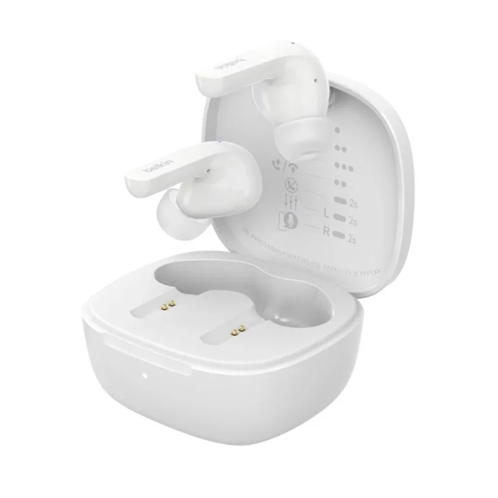 Навушники TWS Belkin Soundform Motion True Wireless, білий, AUC010BTWH UA