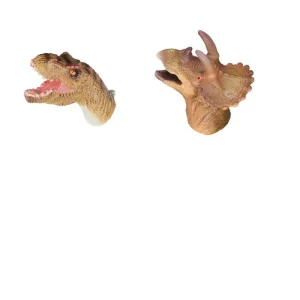 Игровой набор Same Toy Пальчиковый театр 2 ед, Тиранозавр и Трицератопс X236Ut-2 UA