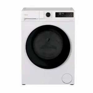 Прально-сушильна машина Candy ProWash&Dry 300 фронтальна, 7(4)кг, 1400, A, 45.7см, дисплей, пара, інвертор, люк чорний, білий (GWD474SB7-S) UA