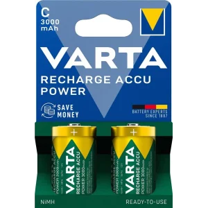 Акумулятор Varta NI-MH Power C(LR14) 3000 мА•г, 2шт (56714101412) UA