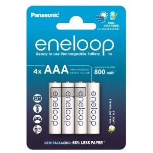 Акумулятор Panasonic Eneloop NI-MH AAA 800 мАг, 4 шт. (BK-4MCDE/4CP) UA