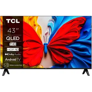 Телевізор 43" TCL QLED FHD 60Hz Smart Android TV Black (43S59K) UA