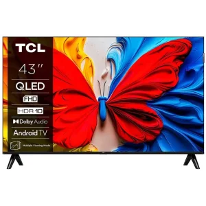 Телевізор 43" TCL QLED FHD 60Hz Smart Android TV Black (43V5C) UA