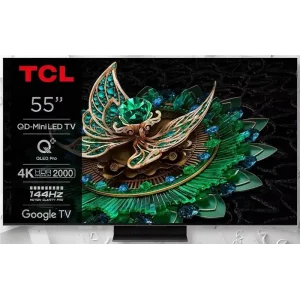 Телевізор 55" TCL MiniLED 4K 144Hz Smart Google TV Titan ONKYO sound (55C89B) UA