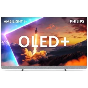 Телевізор 55" Philips OLED+ 4K 144Hz Smart Google TV Black Ambilight Bowers & Wilkins sound (55OLED910/12) UA