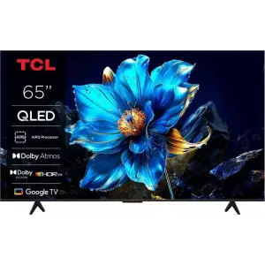 Телевізор 65" TCL QLED 4K 60Hz Smart Google TV Black (65P71K) UA
