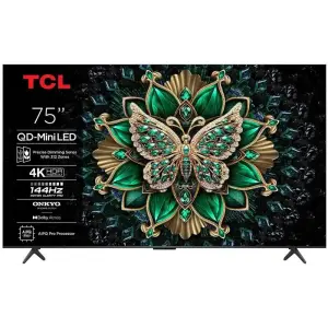 Телевізор 75" TCL MiniLED 4K 144Hz Smart Google TV Titan ONKYO sound (75C61KS) UA