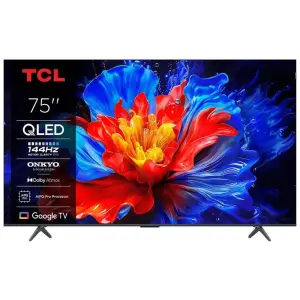 Телевізор 75" TCL QLED 4K 144Hz Smart Google TV Titan ONKYO sound (75P81K) UA