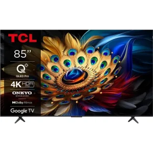 Телевізор 85" TCL QLED 4K 60Hz Smart Google TV Titan ONKYO sound (85C655) UA