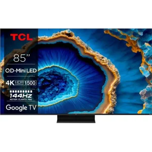 Телевізор 85" TCL MiniLED 4K 144Hz Smart Google TV Titan ONKYO sound (85C809) UA