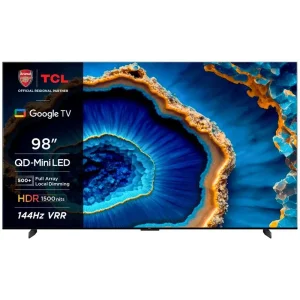 Телевізор 98" TCL MiniLED 4K 144Hz Smart Google TV Titan ONKYO sound (98C805K) UA