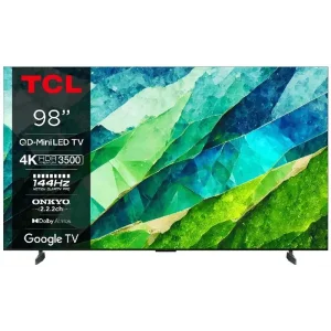 Телевізор 98" TCL MiniLED 4K 144Hz Smart Google TV Titan ONKYO sound (98C855) UA
