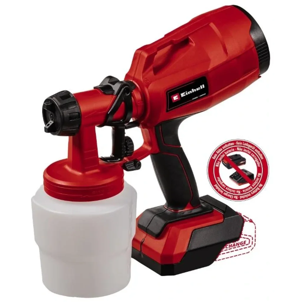Фарбопульт Einhell TC-SY 18/60 Li акумуляторній Solo (без АКБ і ЗП), 18В, 650 мл/хв, бак 800 мл, 4260025 UA