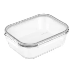 Контейнер для зберігання харчових продуктів ARDESTO Gemini 2.26л, боросилікатне скло, пластик, прямокутний, прозорий (AR1222RCB) UA