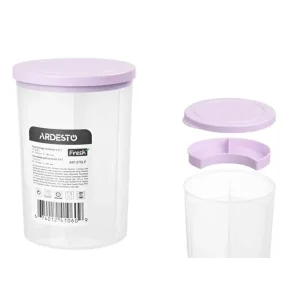 Контейнер для зберігання харчових продуктів 3 в 1 Ardesto Fresh, 3х0.75л, пластик, ліловий (AR1375LP) UA