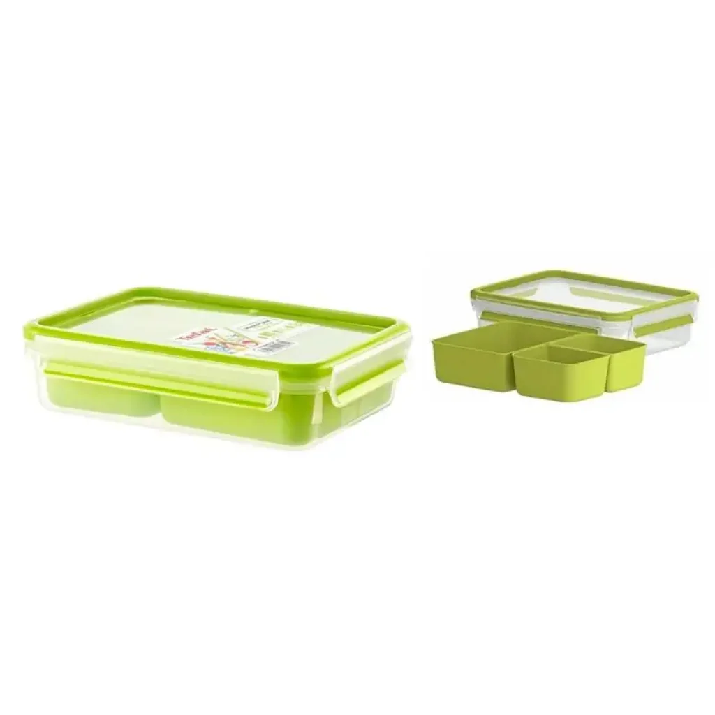 Бранч-бокс Tefal MASTERSEAL TO GO 1.2 л, пластик, зелений (K3100412) UA