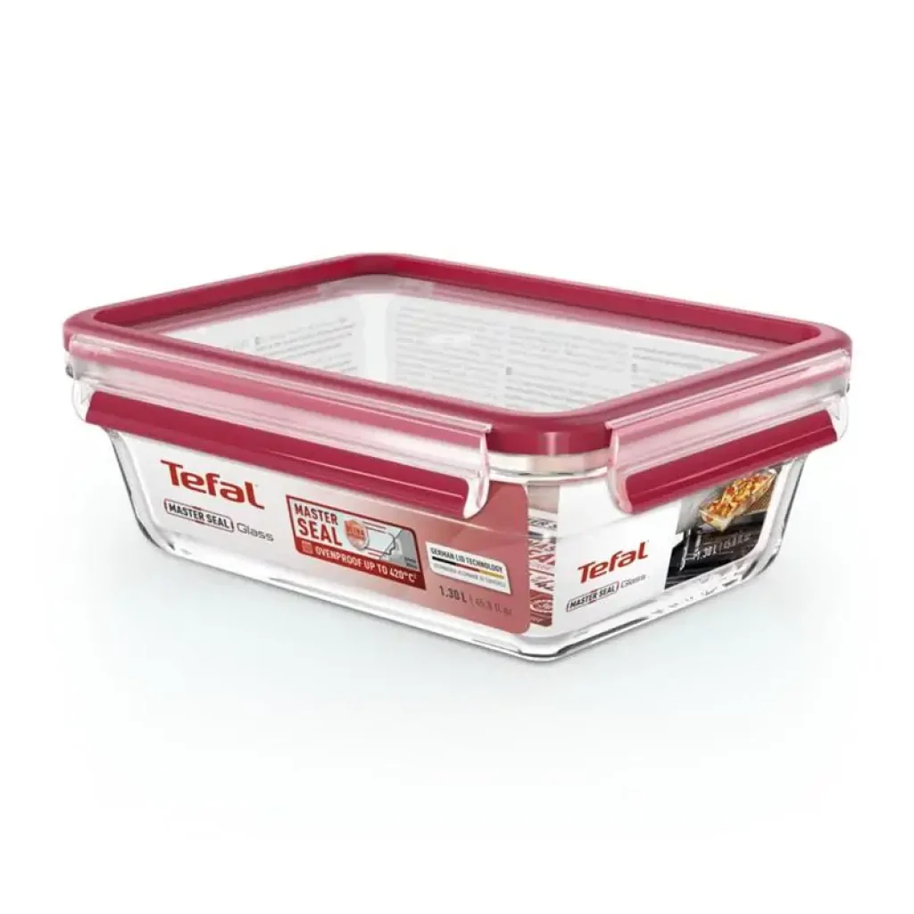 Форма універсальна з кришкою TEFAL MasterSeal glass, 1.3 л, скло (N1041010) UA
