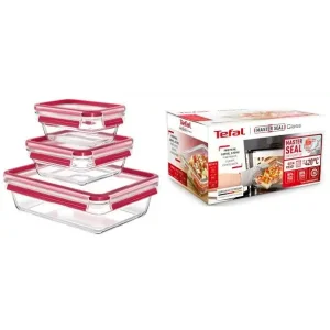 Набір контейнерів Tefal Master Seal, 3шт, жаростійке скло, прозорий (N1050910) UA
