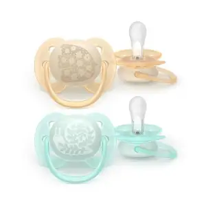 Пустушка Avent Ultra Soft, 0-6 міс. дизайн нейтральний, 2 шт. (SCF091/41) UA