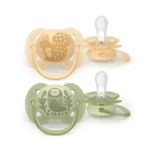 Пустушка Avent Ultra Soft, 6-18 міс., дизайн нейтральний, 2 шт. (SCF091/46) UA