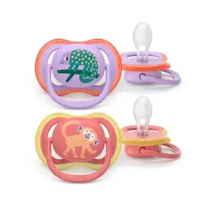 Пустушка Philips Avent Ultra Air, 18+ міс., дизайн дівчинка, 2 шт. (SCF349/47) UA