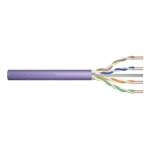 Кабель "вита пара" DIGITUS CAT 6 U-UTP, 100м, AWG 23/1, LSZH-1, фіолетовий (DK-1613-VH-1) UA