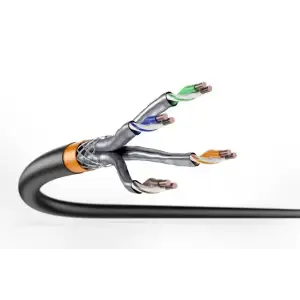Кабель "вита пара" DIGITUS CAT 7 S-FTP, 500м, AWG 23/1, PE, зовнішній, чорний (DK-1741-VH-5-OD) UA
