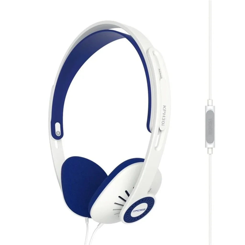 Наушники Koss KPH30iW On-Ear Mic White, 195166.101 UA