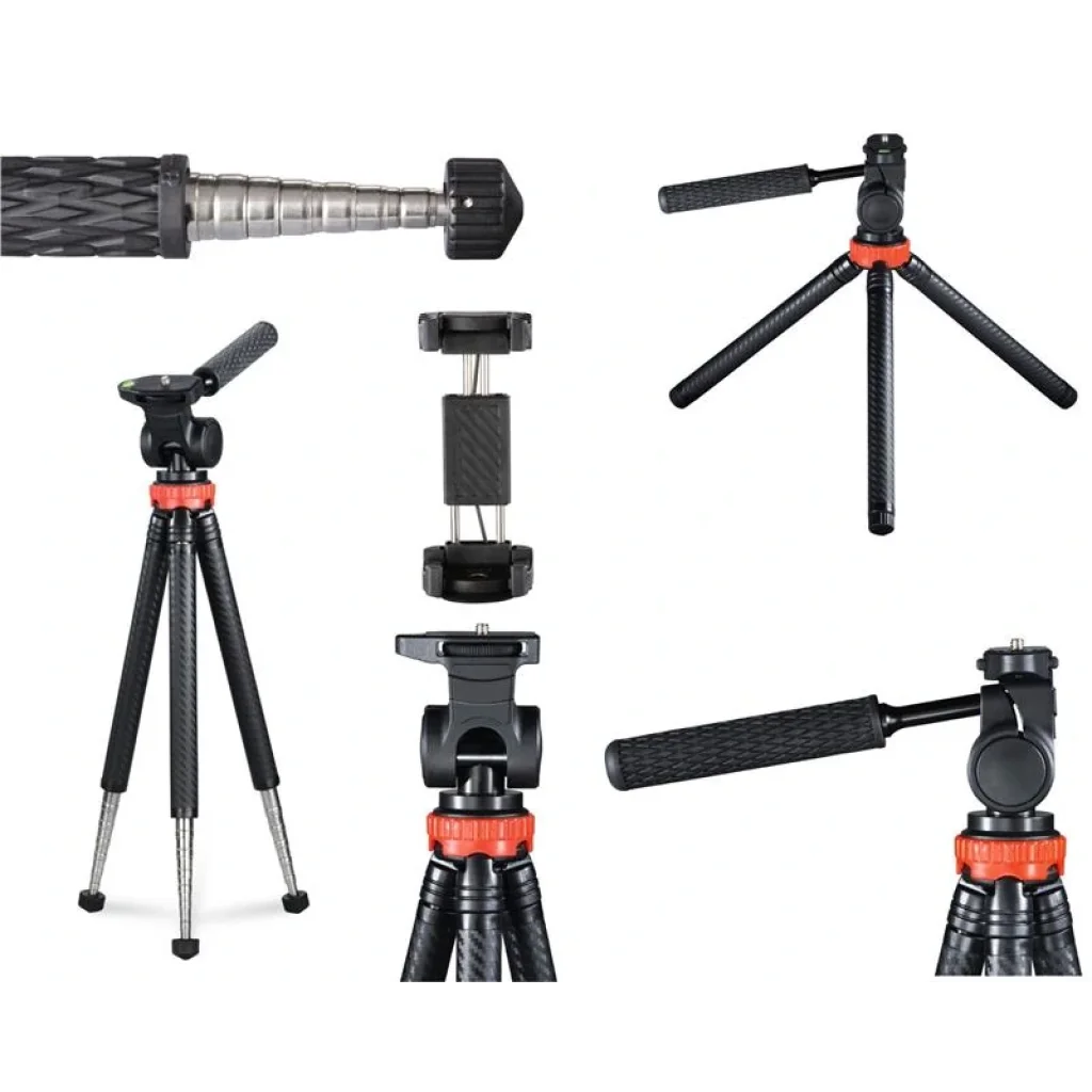 Штатив для смартфонів Hama Tripod 106 2D, 25.5 -106 cm, чорний, 00004631 UA